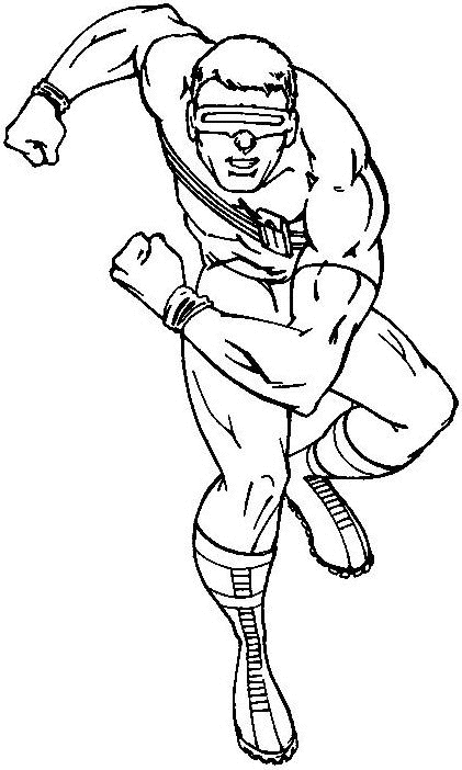 coloriage x men scott summers cyclope